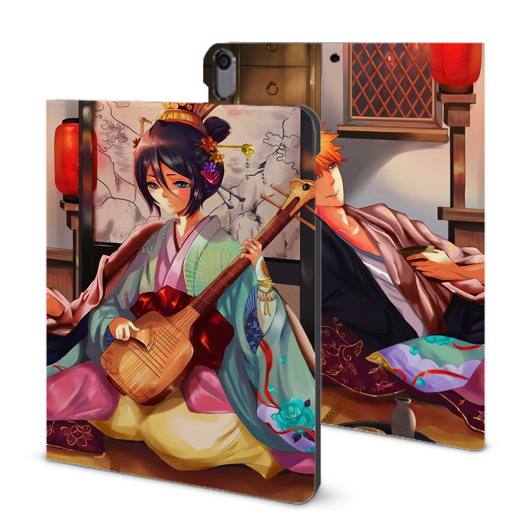 （画像用） ブリーチ BLEACH IPad ケース ブック型 PUレザー TPU 耐衝撃 軽量 薄型 ペン収納なし 全面保護 IPad 各モデル対応